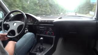 BMW 525 i E 34 Driving 2 [upl. by Ydok814]