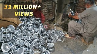 Silver Vessels Making Process  Metal Item Utensils Casting Skills [upl. by Ierna611]