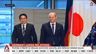 Japanese PM Kishida in Germany to discuss economic security and defencerelated issues [upl. by Katherina]