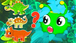 Which DINOSAUR is hidding 🦖  Cartoons for Kids  Groovy de Martian [upl. by Converse]