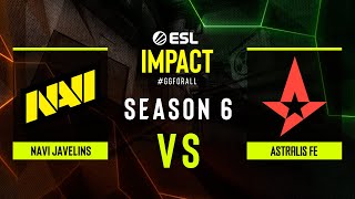 NAVI Javelins vs Astralis fe  ESL Impact League S6  EU  Group B [upl. by Rednave]