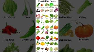 Vegetable Names  learning vegetables with image  type of vegetables  English rhyme for children [upl. by Pages]