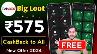 Coindcx Big Loot  Over ❌️❌️  ₹575 FREE CashBack For All Coindcx New Offer Coindcx refer and earn [upl. by Adorne330]