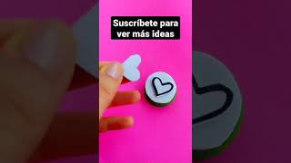 Aprende como hacer SELLOS de corazón ❤️ con fomi manualidades rápidas y fáciles para empaques [upl. by Seuqramed]