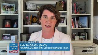 Amy McGrath Says Mitch McConnell is quotEverything That is Wrong with Washingtonquot  The View [upl. by Lanny]