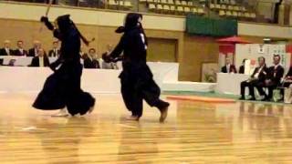 SlowMotion  MIYAZAKIs M vs MATSUMOTO  14th Japan 8dan KENDO Championship  Final 31 [upl. by Carree]