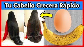 ¡Cómo hacer Crecer el Cabello brillante Sedoso y más Rápido con Huevo amp Banana [upl. by Atelokin90]