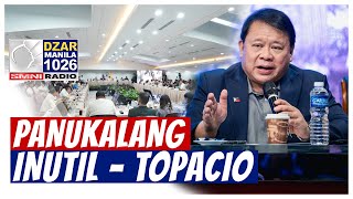 Panukalang inihain ng QuadCom inutil QuadCom wakasan na  Atty Topacio [upl. by Goldarina]