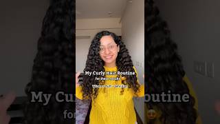 Curly Hair Routine for volume and bouncy curls  Manetain Cream and volume gel  favourite comb [upl. by Abey]