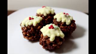 Vegan Rice Krispie Christmas Puddings [upl. by Anahir696]