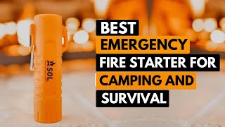 5 Best Emergency Fire Starter For Camping And Survival In 2024🔥 [upl. by Sueaddaht]