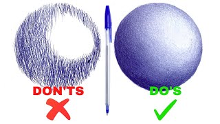 Transform Your Drawings with Ballpoint Pen Shading Technique [upl. by Sokram]