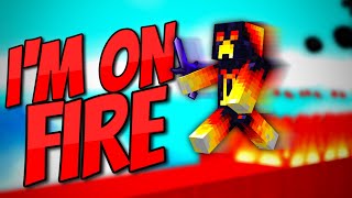 IM ON FIRE  100 Games of Bedwars 39 [upl. by Eniamerej]