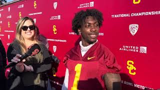 USC WR Zachariah Branch on Day 1 of spring practice [upl. by Gaughan]