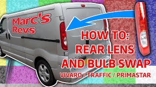 How to change the rear lens and bulbs on a Vivaro Traffic or Primastar [upl. by Catriona]