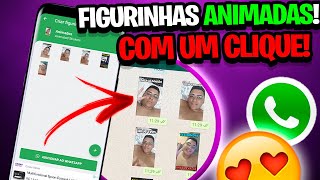 FINALMENTE😍 COMO FAZER FIGURINHAS QUE SE MEXEM PARA WHATSAPP MÉTODO 100x MAIS FÁCIL [upl. by Rozina159]