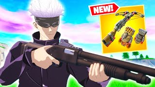 Satoru Gojo Skin Gameplay Squad Reload Win in Fortnite Ch 5 Season 3  BEST Controller Settings [upl. by Eerdua]