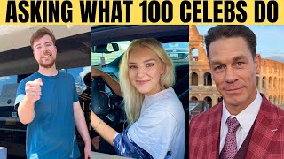 I Asked 100 Celebrities What They Do For A Living Daniel Mac Compilation [upl. by Adiehsar]