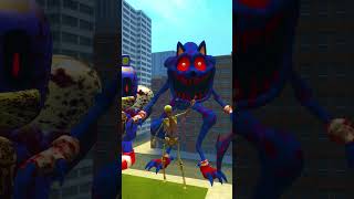 ALL SIZE SONIC FAMILY TAPES in THE BIG CITY in Garrys Mod  SONIC EXE [upl. by Nylesaj]