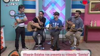 Villagrán Bolaños presenta su videoclip quotSonrisaquot18022015 [upl. by Nylirek410]