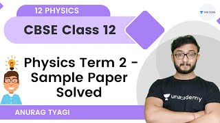 CBSE Term 2 Physics Sample Paper  Analysis and Discussion  Anurag Tyagi [upl. by Ennaira311]