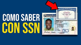 ✅Como SABER mi Número de Licencia De Conducir Con El SSN Seguro Social [upl. by Ahsilek]