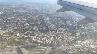 Approach and Landing in Ciampino Rome in a Boeing 737800 [upl. by Cis494]