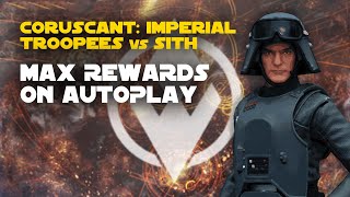 Coruscant Imperial Troopers vs Sith Galactic Challenge  SWGOH GC X [upl. by Assilak]