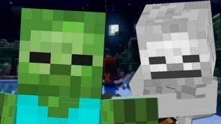 Minecraft  Рэп Битва  Скелет vs Зомби [upl. by Alleahcim]