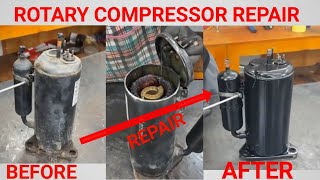 rotary compressor repair compressor repair kaise Karen how to repair rotary compressor [upl. by Janenna]