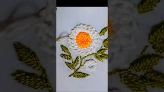 Embroidery flower design hand embroidery shortvideo [upl. by Suivart]