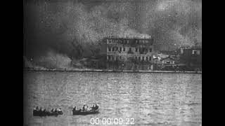 The Burning of SmyrnaIzmir 1922  Film 1004135 [upl. by Ellehcen80]