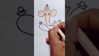 Ganpati bappa drawing art youtube drawing Manahidrawing [upl. by Lorinda665]