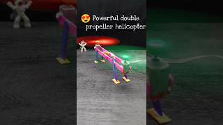 Making powerful double propeller helicopter shorts ytshorts trending experiment new project [upl. by Napoleon693]