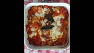 Gnocchi with Provola Mozzarella Gnocchi alla Sorrentina [upl. by Yorled]