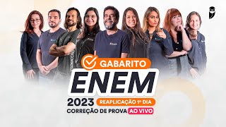 Gabarito reaplicação ENEM 2023 – Correção de prova AO VIVO [upl. by Harden]