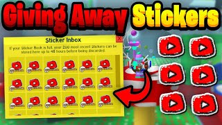 YOUTUBE STICKER GIVEWAY ⚠️JOIN WHILE YOU CAN⚠️Beesmas Update [upl. by Rochelle457]