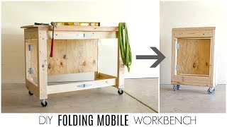 DIY Folding Mobile Workbench [upl. by Sidoon]