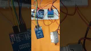 Door lock System Using RFID Scanner arduinounoprojects doorlock telugu SaiTechEce electronic [upl. by Okika]