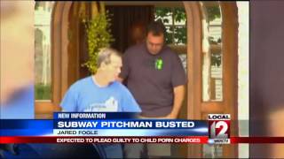 TV Report ExSubway pitchman to admit to child porn charges [upl. by Aehs]