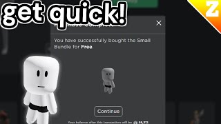 How To GET The NEW FREE SMALLEST BUNDLE in Roblox QUICK [upl. by Haral]