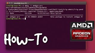 How To Install AMDGPUPRO On Ubuntu 1604 Guide [upl. by Anilemrac828]