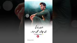 Insaan zindagi Main Achanak nahi Marta  Urdu poetry  deeplines urduquotes shorts [upl. by Ronna]