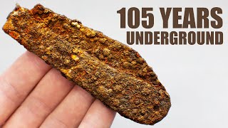 Restoration of a 105YearOld Rusty Pocket Knife [upl. by Adnolrehs]