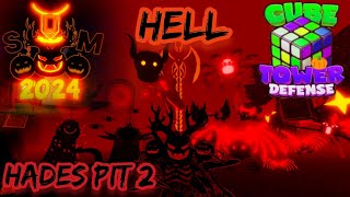 Hallows Mightquot Hell Hades Pit 2 Cube Defense Halloween Event 2024 [upl. by Hyams]