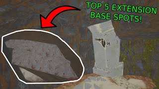 TOP 5 BEST EXTINCTION BASE SPOTS ARK [upl. by Anihpesoj]