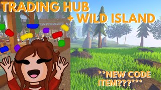 FREE ITEM CODE Exploring NEW TRADING HUB and WILD ISLAND in WILD HORSE ISLANDS on ROBLOX [upl. by Alcot]