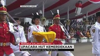 FULL 2 Detikdetik Pengibaran Bendera Merah Putih Paskibraka 2017  Merdeka dalam Bhinneka [upl. by Cyndy]