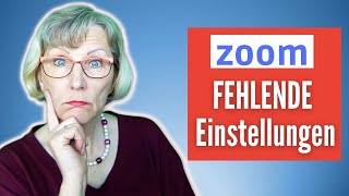 Videokonferenz mit Zoom  fehlende Einstellungen [upl. by Chu595]