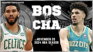 Boston Celtics vs Charlotte Hornets Full Game Highlights  Nov 20  2024 NBA Season [upl. by Aksel]